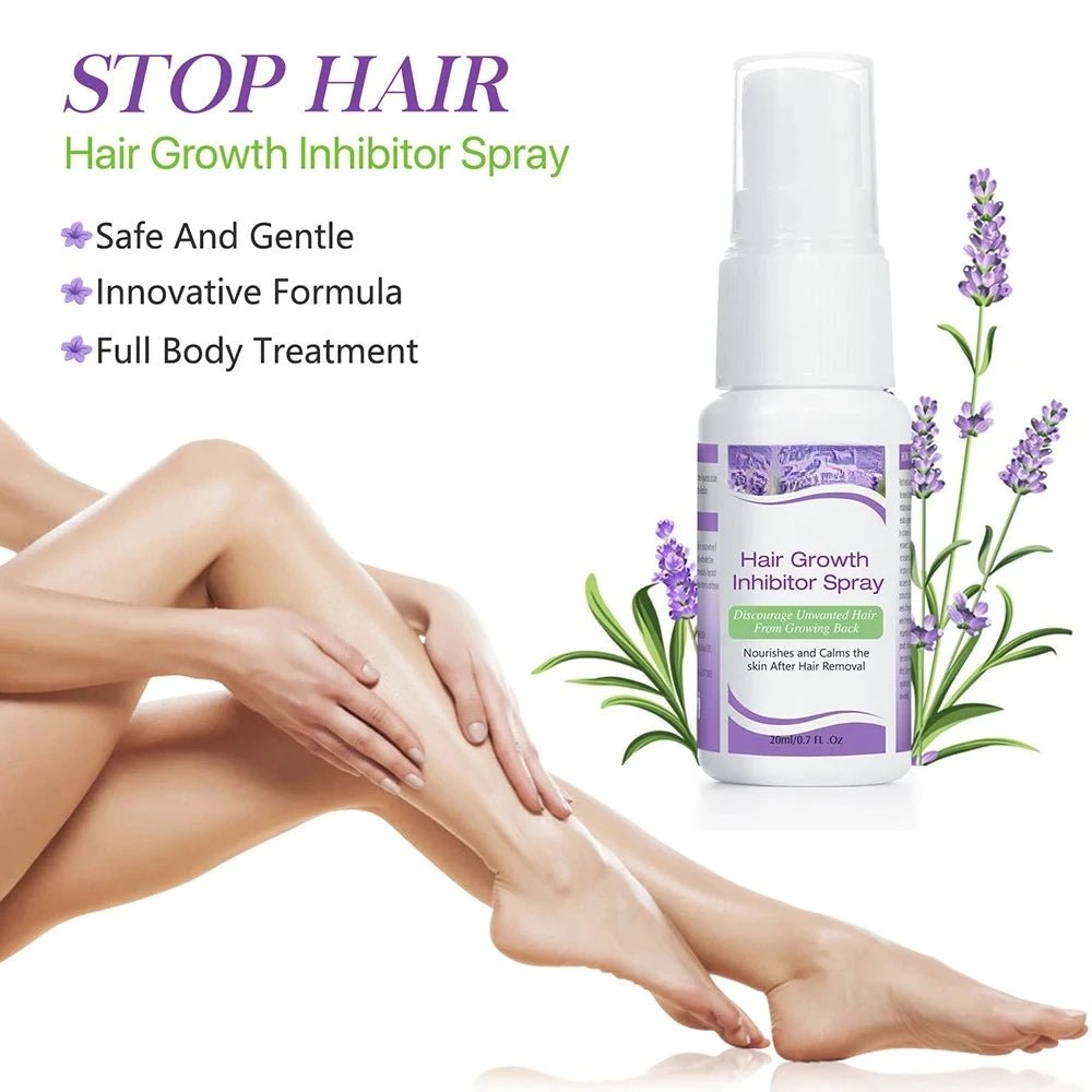 Permanant Hair Growth Removal Inhibitor Spray Beard Bikini Intimate Legs Body Armpit Painless Facial Stop Hair - STAND OUT FLEXSARAH