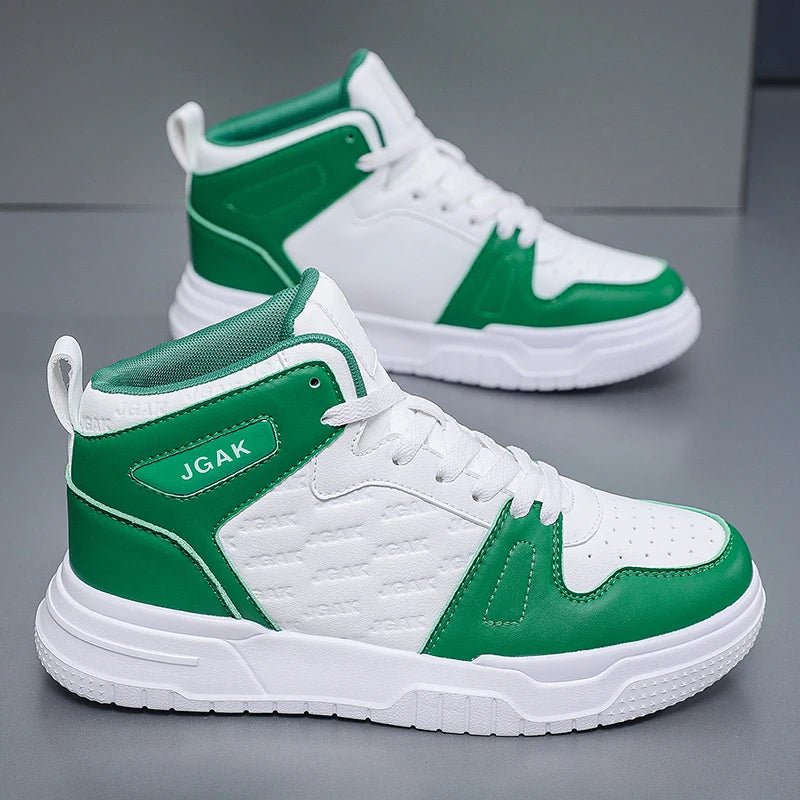 Plus Big Size 49 50 51 52 High Top Skateboarding Shoes Men Fashion Leather Casual Sneakers Dropshipping - STAND OUT FLEXSARAH