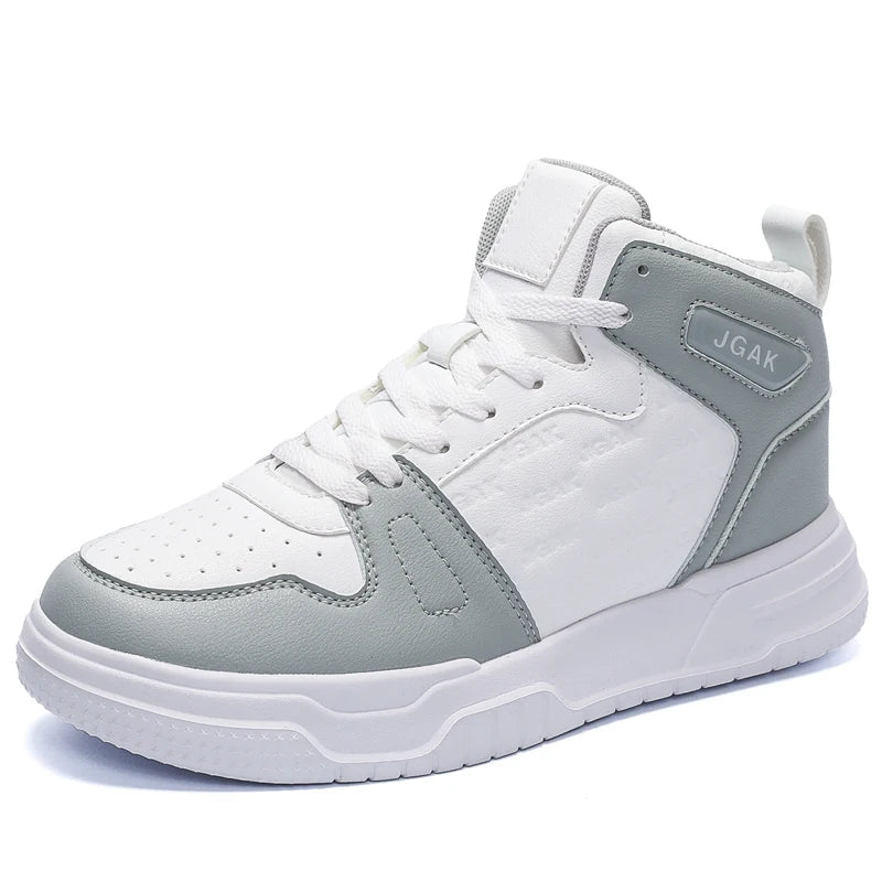 Plus Big Size 49 50 51 52 High Top Skateboarding Shoes Men Fashion Leather Casual Sneakers Dropshipping - STAND OUT FLEXSARAH