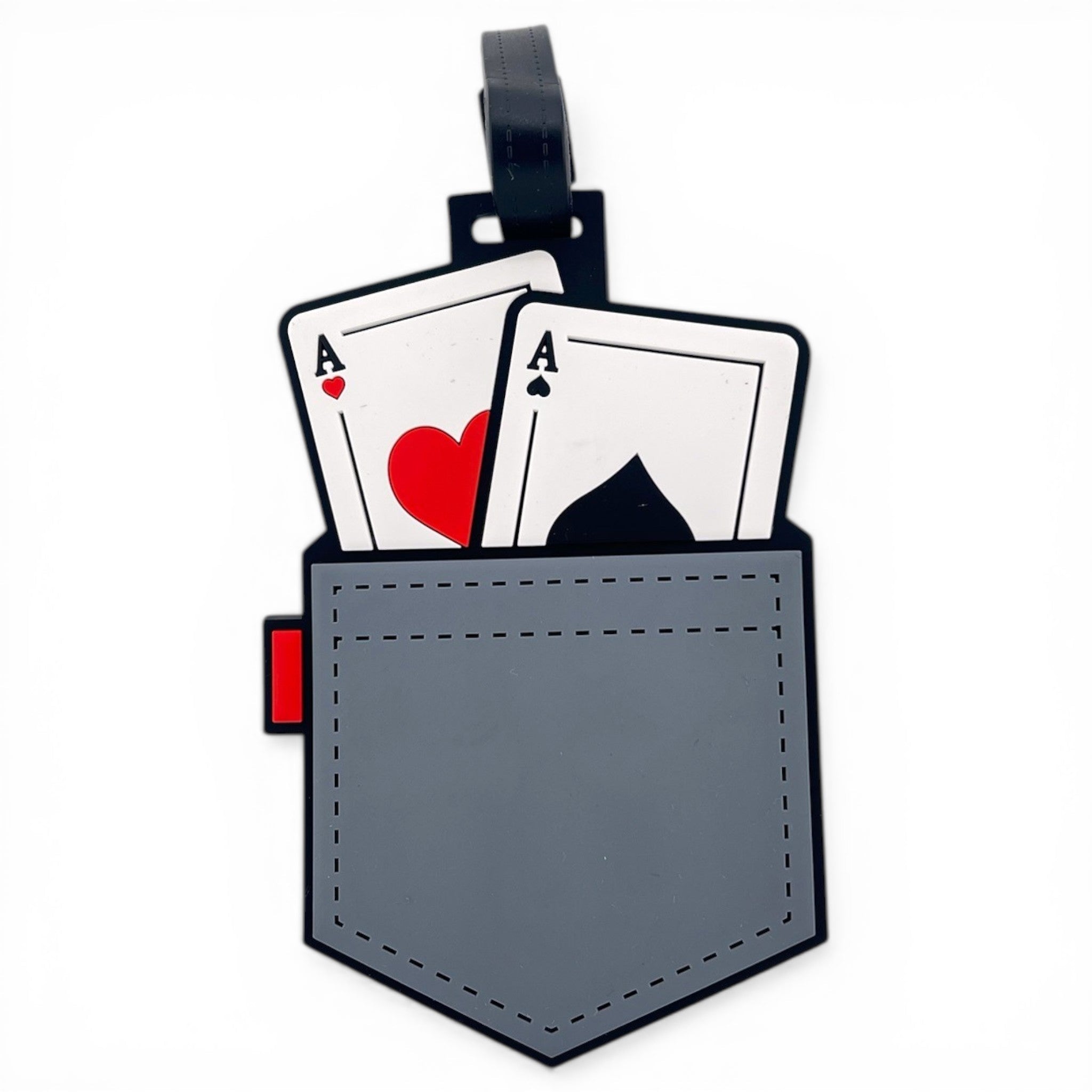 Pocket Aces Clip-On Tag | Multi-Use Bag Tag, Travel Tag, Golf Accessory - STAND OUT FLEXSARAH