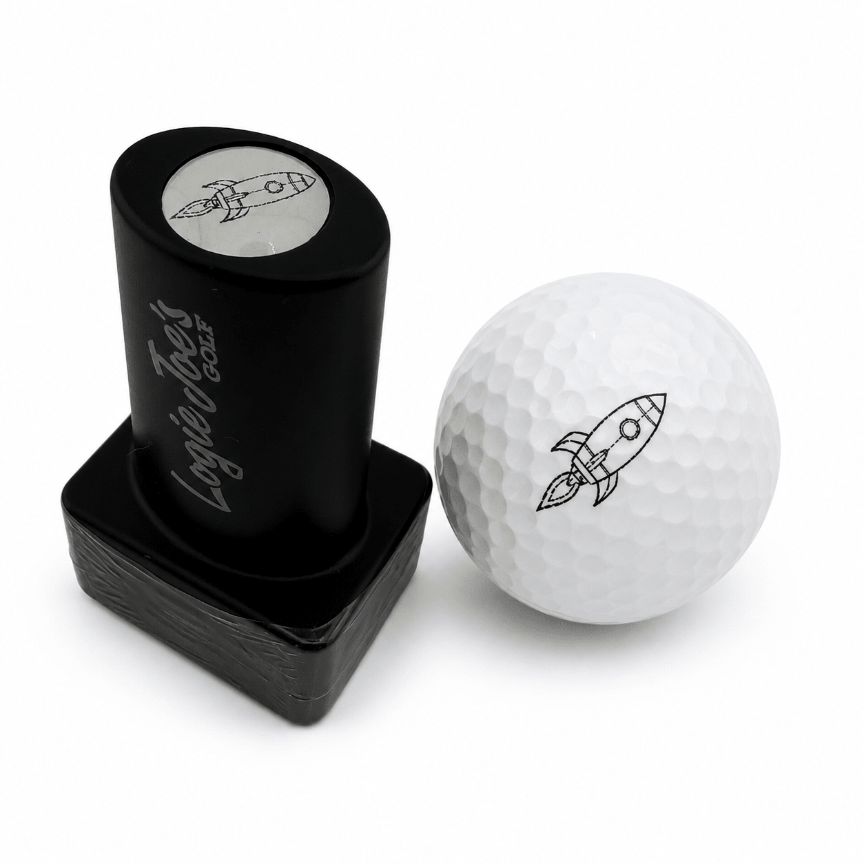 Pocket Rocket Stamp | Quick-Dry Ink Stamper | Easy Ball Identification | Fun Golf Gift - STAND OUT FLEXSARAH
