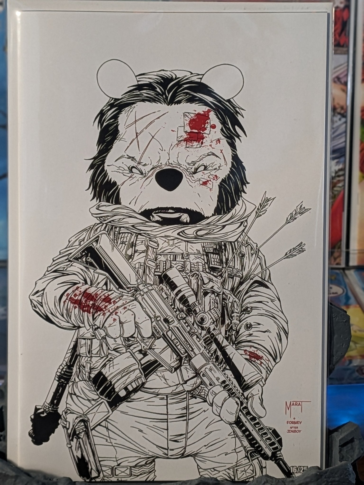 Poohzrkr Black, White and Red 1 SDCC24 TenFwd Comics Exclusive - STAND OUT FLEXSARAH