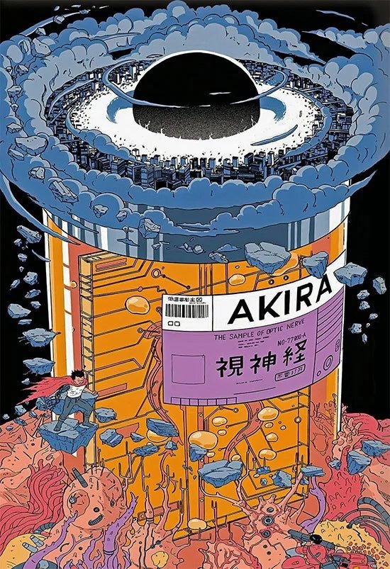 Poster Manga Page Akira 80s Wall Decor Vintage Comic Manga Japanese Animation Wall Decor Akira Comics Book Canvas Painting Gift - STAND OUT FLEXSARAH