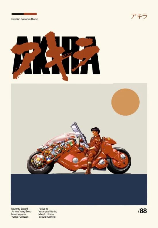 Poster Manga Page Akira 80s Wall Decor Vintage Comic Manga Japanese Animation Wall Decor Akira Comics Book Canvas Painting Gift - STAND OUT FLEXSARAH
