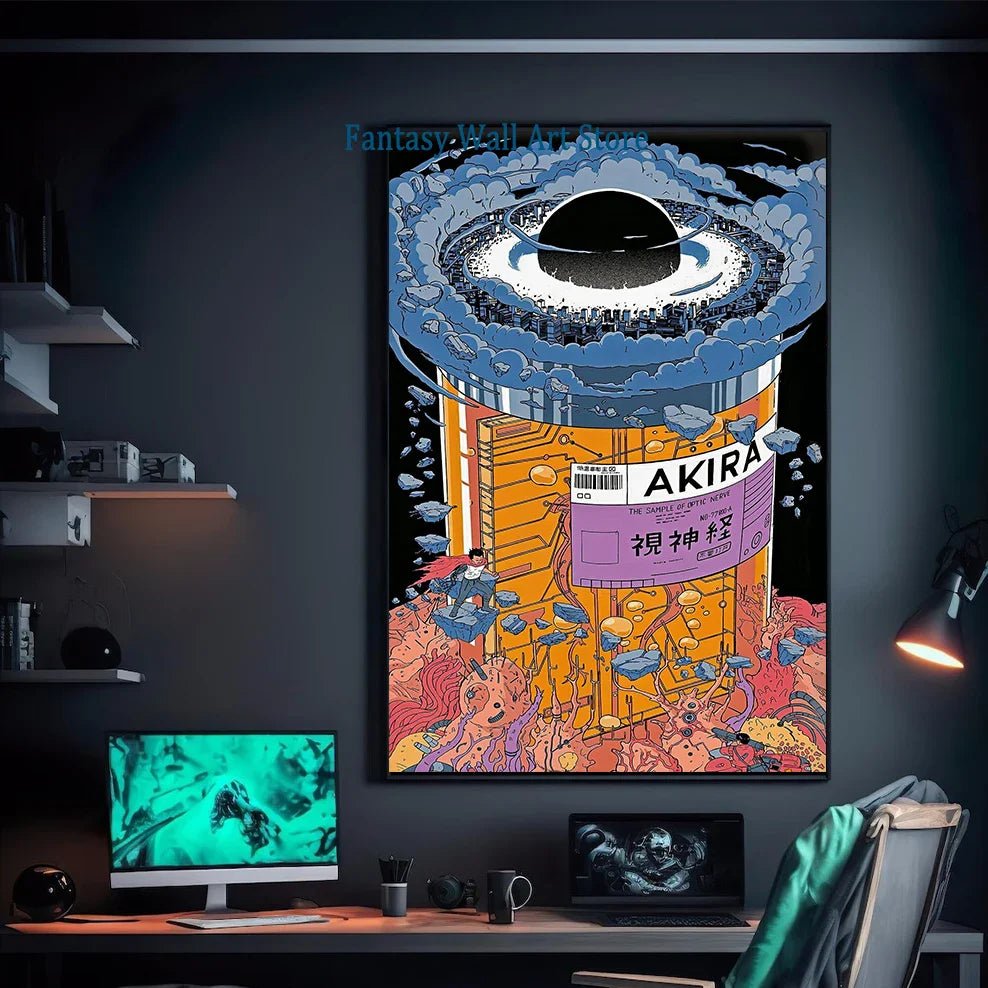 Poster Manga Page Akira 80s Wall Decor Vintage Comic Manga Japanese Animation Wall Decor Akira Comics Book Canvas Painting Gift - STAND OUT FLEXSARAH
