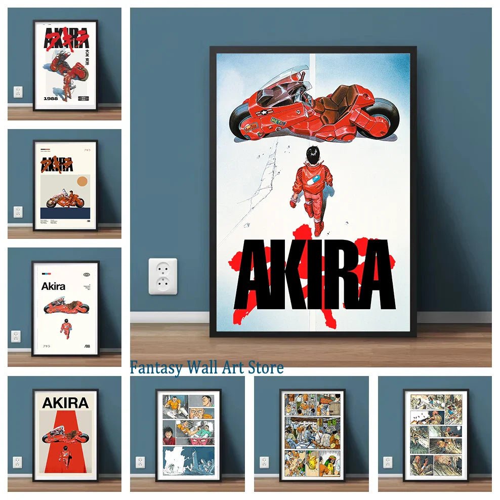 Poster Manga Page Akira 80s Wall Decor Vintage Comic Manga Japanese Animation Wall Decor Akira Comics Book Canvas Painting Gift - STAND OUT FLEXSARAH