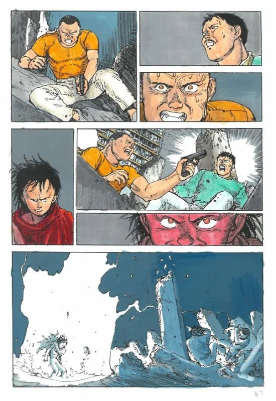 Poster Manga Page Akira 80s Wall Decor Vintage Comic Manga Japanese Animation Wall Decor Akira Comics Book Canvas Painting Gift - STAND OUT FLEXSARAH