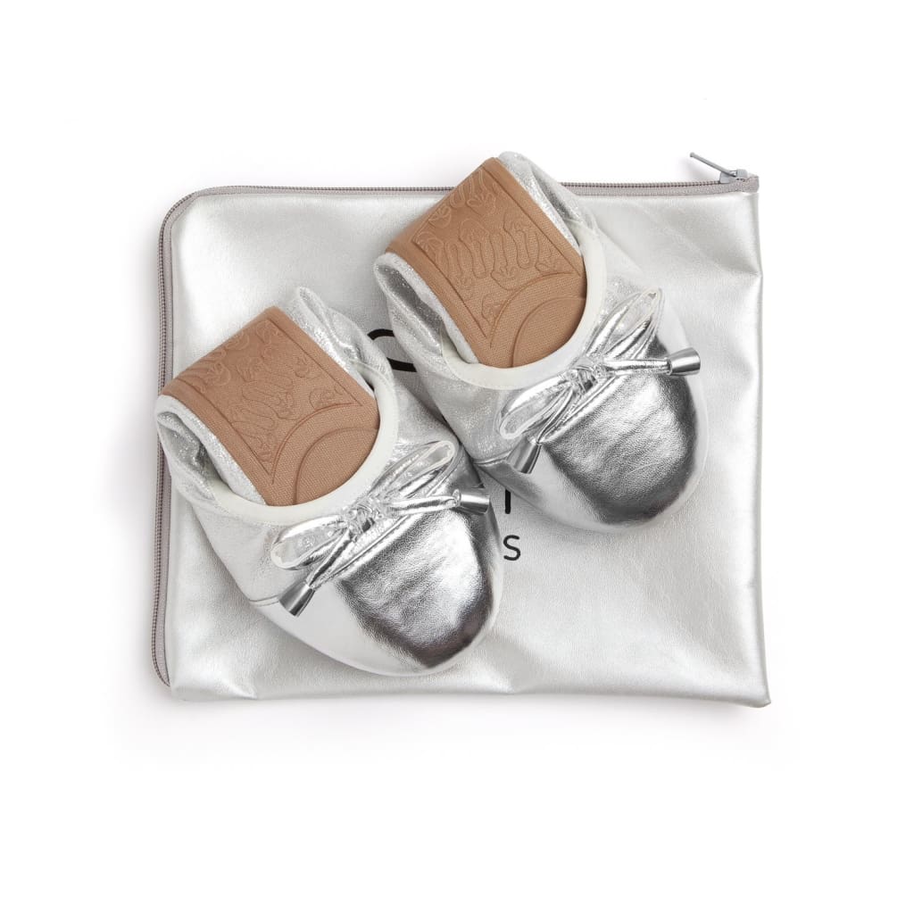 Premium Silver Flats - STAND OUT FLEXSARAH