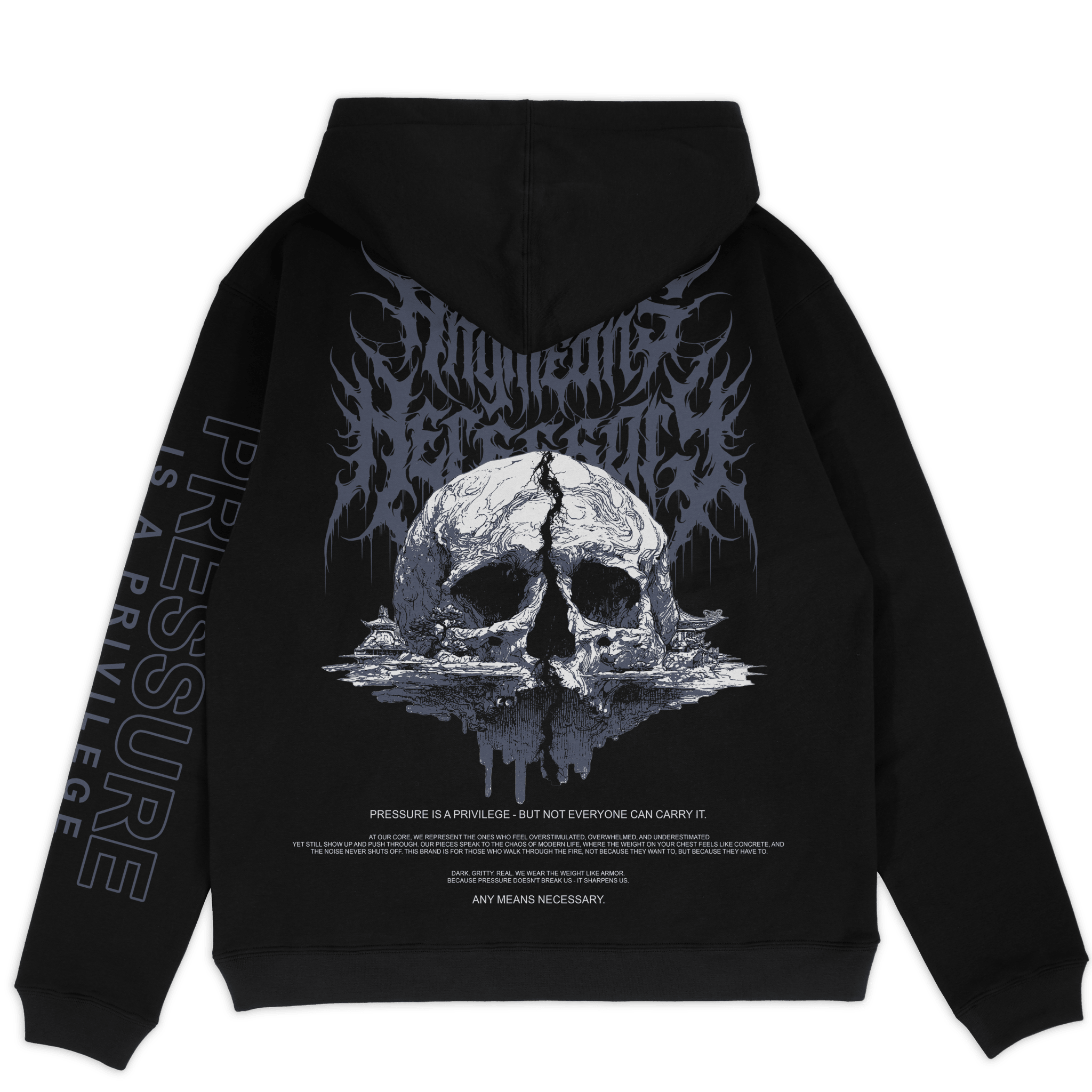Pressure Pullover Hoodie Black - STAND OUT FLEXSARAH
