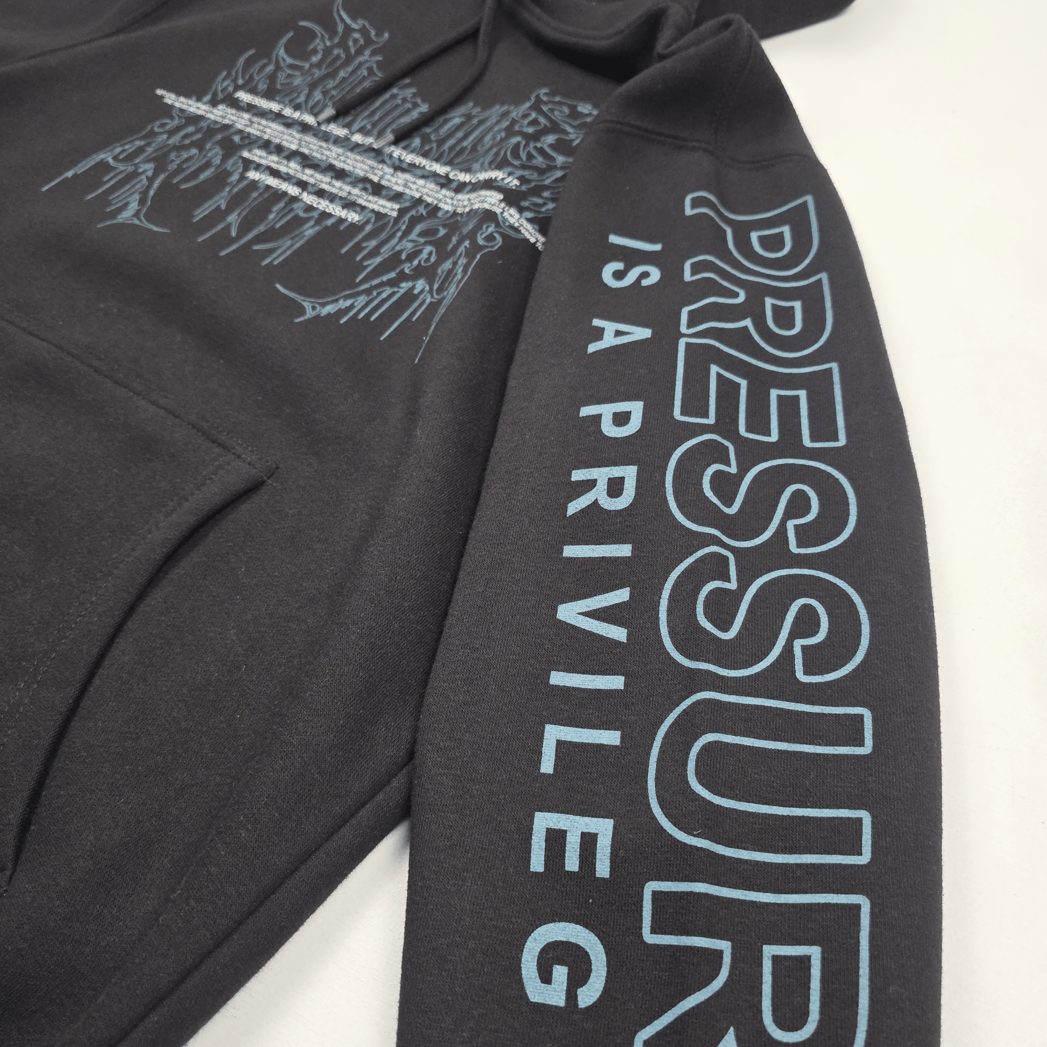 Pressure Pullover Hoodie Black - STAND OUT FLEXSARAH