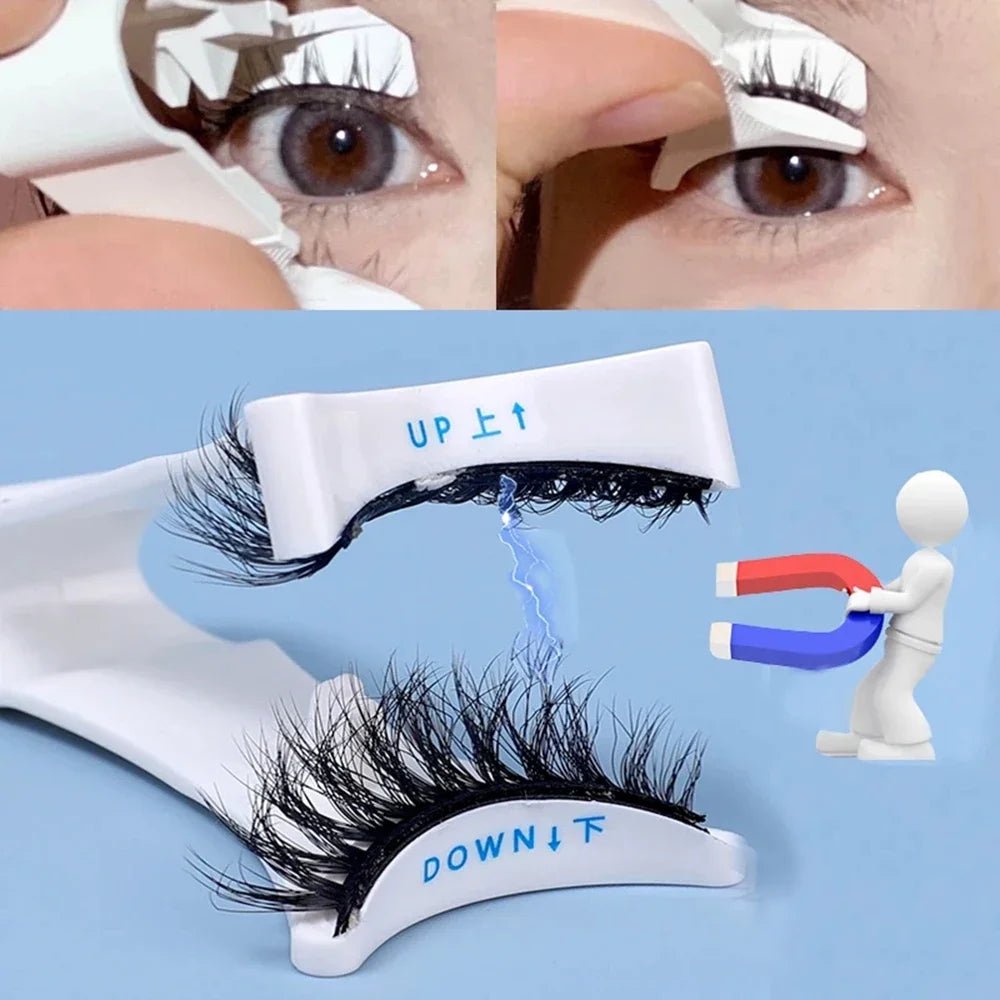 Professional Magnetic Eyelashes Extension Applicator False Eyelashes Tweezer Curler Clip Clamp Makeup 3D Mink Eyelashes Tweezer - STAND OUT FLEXSARAH