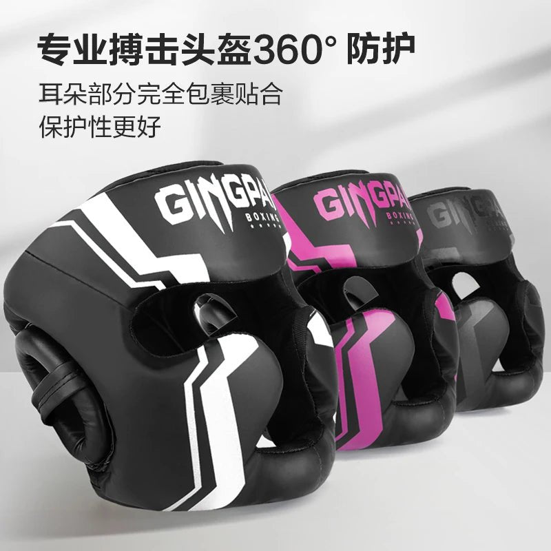 Promotion Boxing MMA Safety Helmet Head Gear Protectors Adult Child Training Headgear Muay Thai Kickboxing Full-covered Helmets - STAND OUT FLEXSARAH