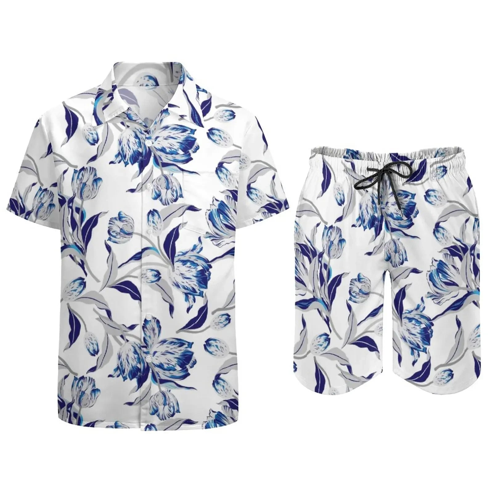Psychedelic Magic Mushroom Men Sets Printed 3D print Casual Shirt Beach Shorts Oversized 2Pcs set Vacation Hawaiian Man Suits - STAND OUT FLEXSARAH