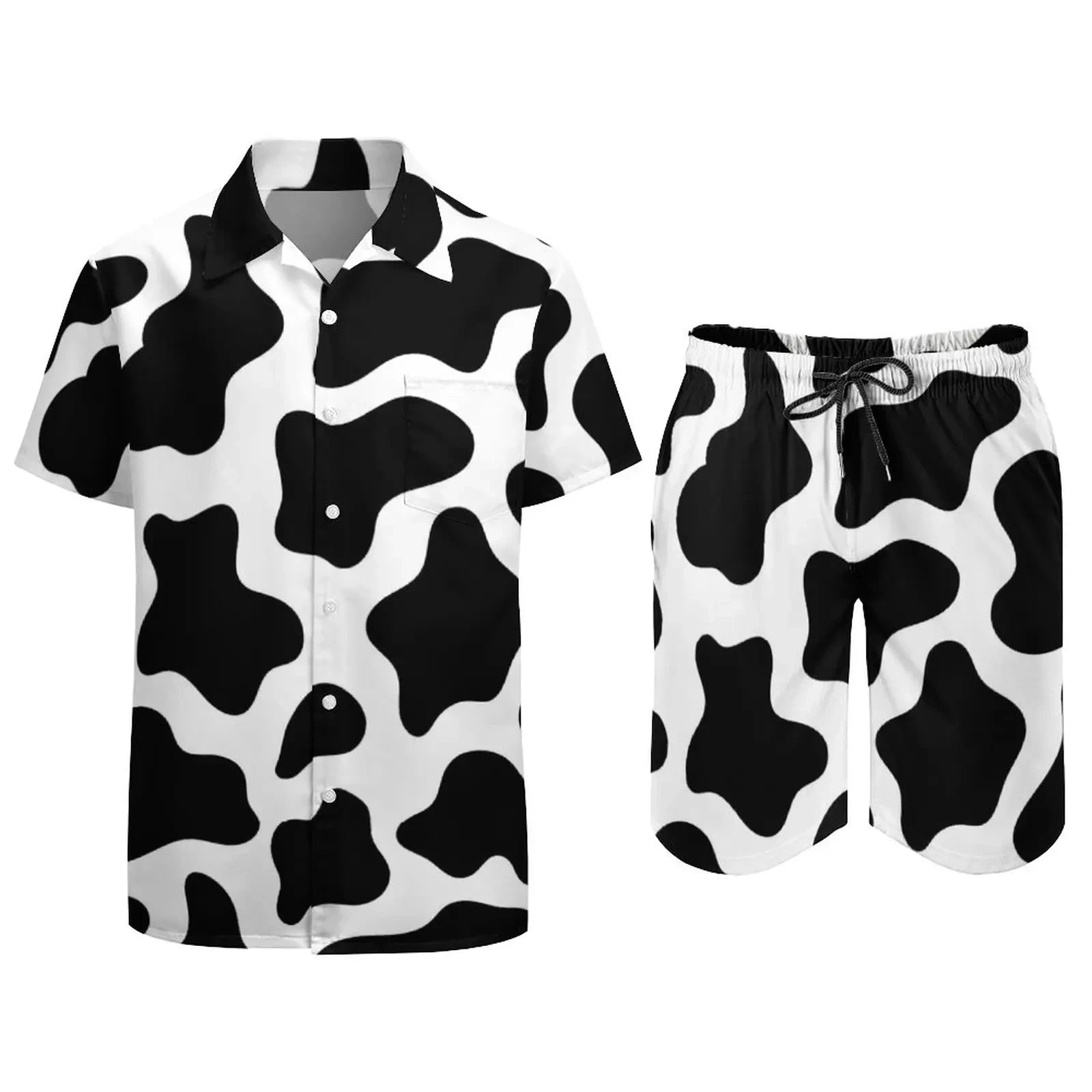 Psychedelic Magic Mushroom Men Sets Printed 3D print Casual Shirt Beach Shorts Oversized 2Pcs set Vacation Hawaiian Man Suits - STAND OUT FLEXSARAH