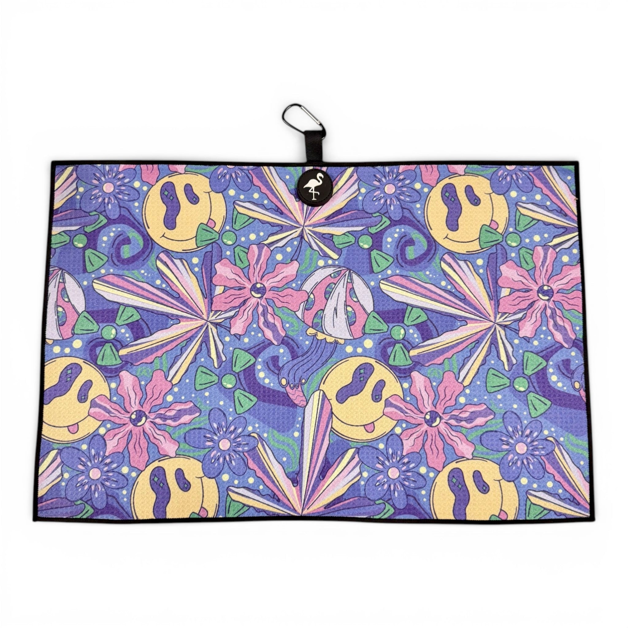 Purple Haze Golf Towel | Premium Double-Sided Microfiber | Heavy-Duty Magnetic Towel with Carabiner Clip | 24 x 16 in - STAND OUT FLEXSARAH