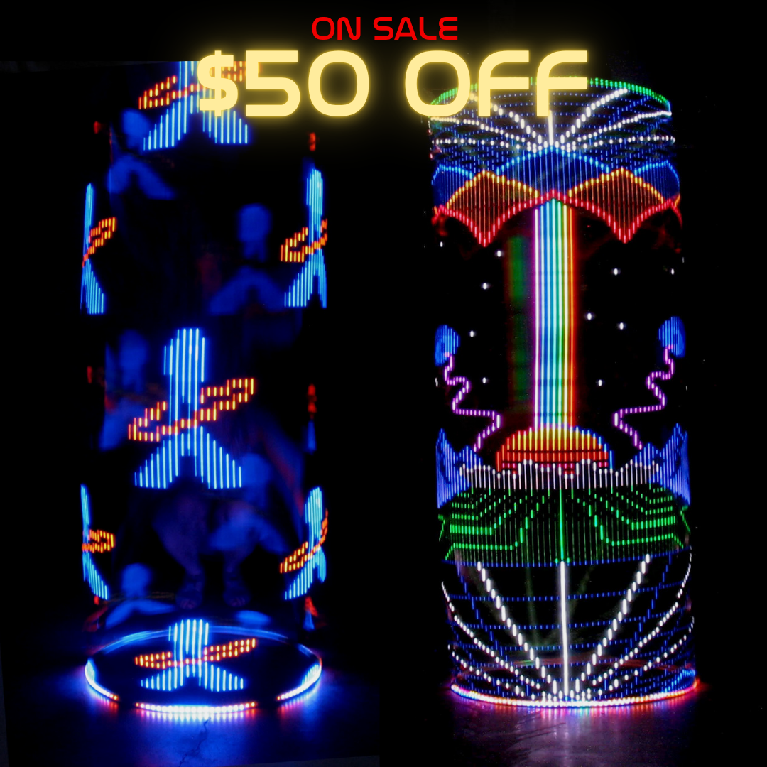 Ready to Ship Atomic V LED Hoops - STAND OUT FLEXSARAH
