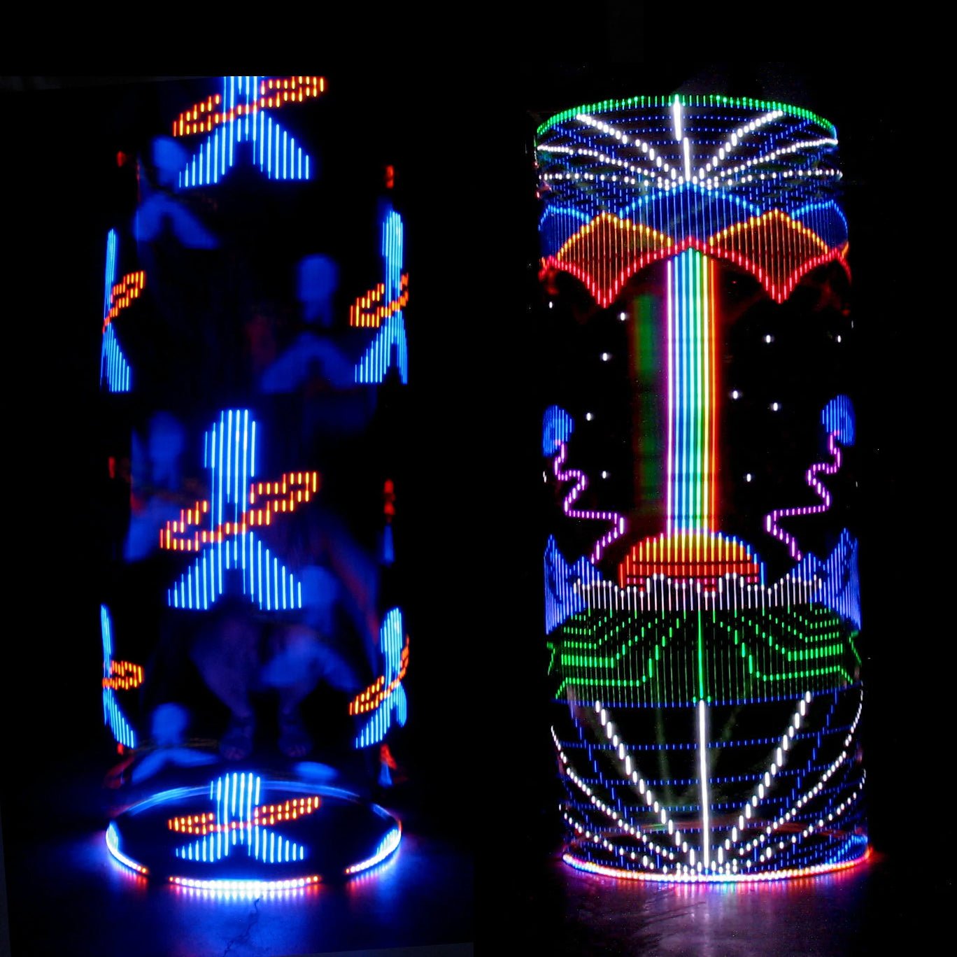 Ready to Ship Atomic V LED Hoops - STAND OUT FLEXSARAH