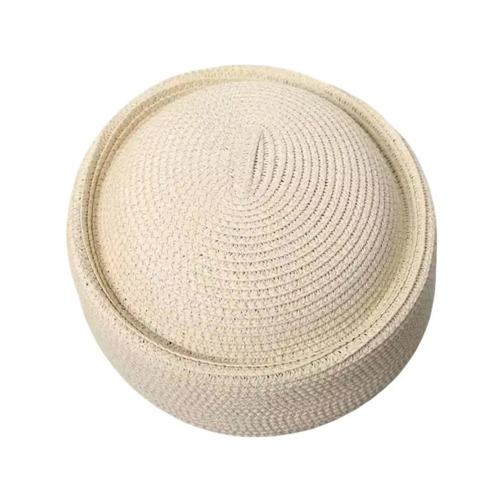 Retro Artistic Painter Breathable Straw Hat 2026 New Summer Beret Sun Hats Fashion Women Circle Concave Straw Sun Hats - STAND OUT FLEXSARAH