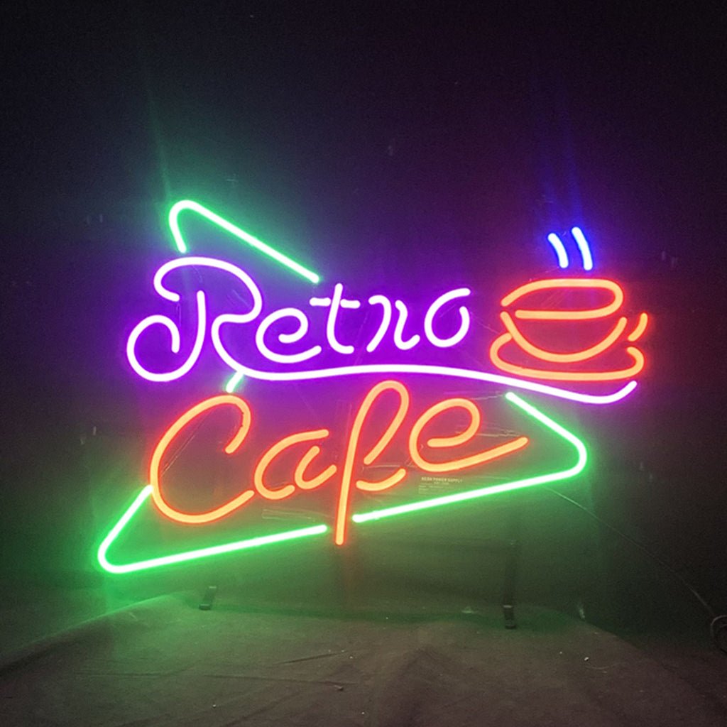 Retro Cafe Neon Light Sign - STAND OUT FLEXSARAH