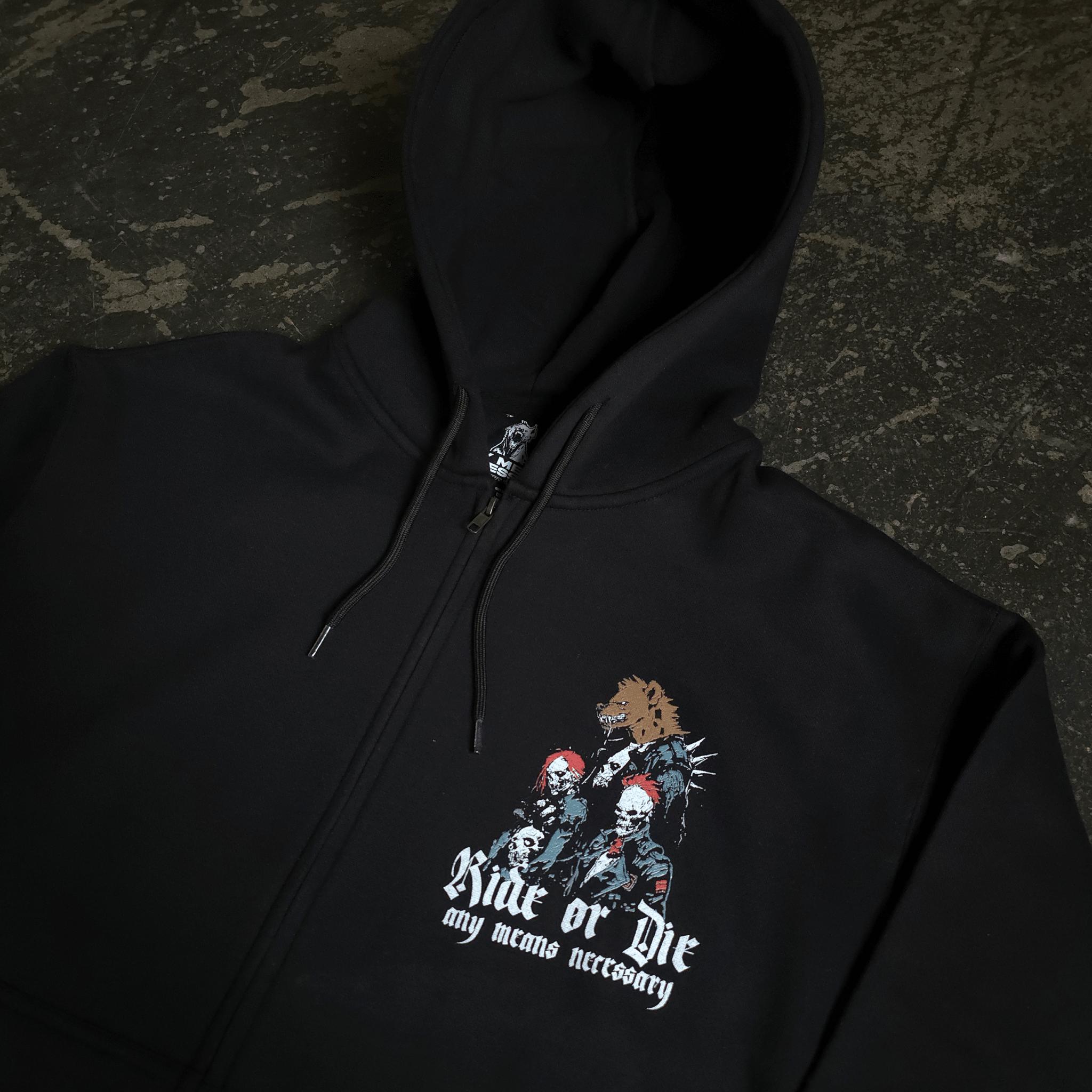 Ride or Die Zip Up Hoodie - STAND OUT FLEXSARAH