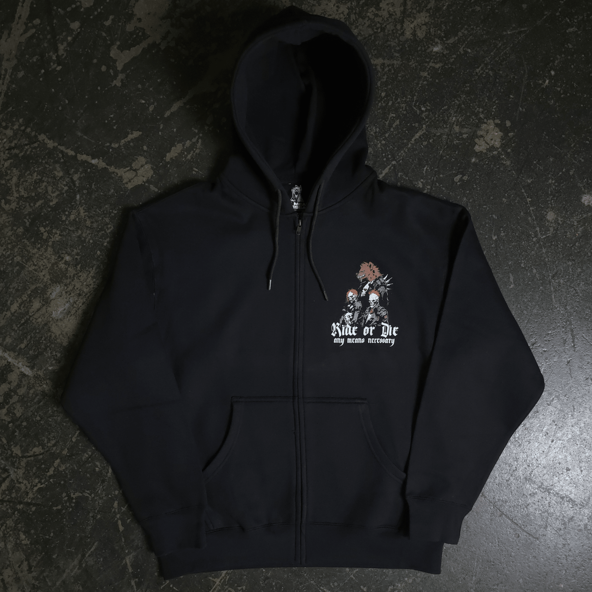 Ride or Die Zip Up Hoodie - STAND OUT FLEXSARAH