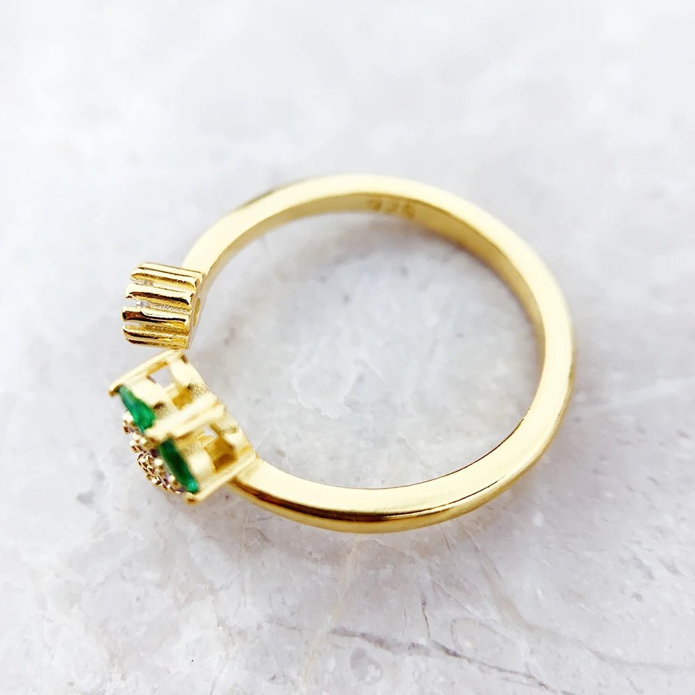 Ring Grape Gold Brand New Trendy Fine Jewelry Pure 925 Strerling Silver Sweet And Stylish Gift For Women - STAND OUT FLEXSARAH