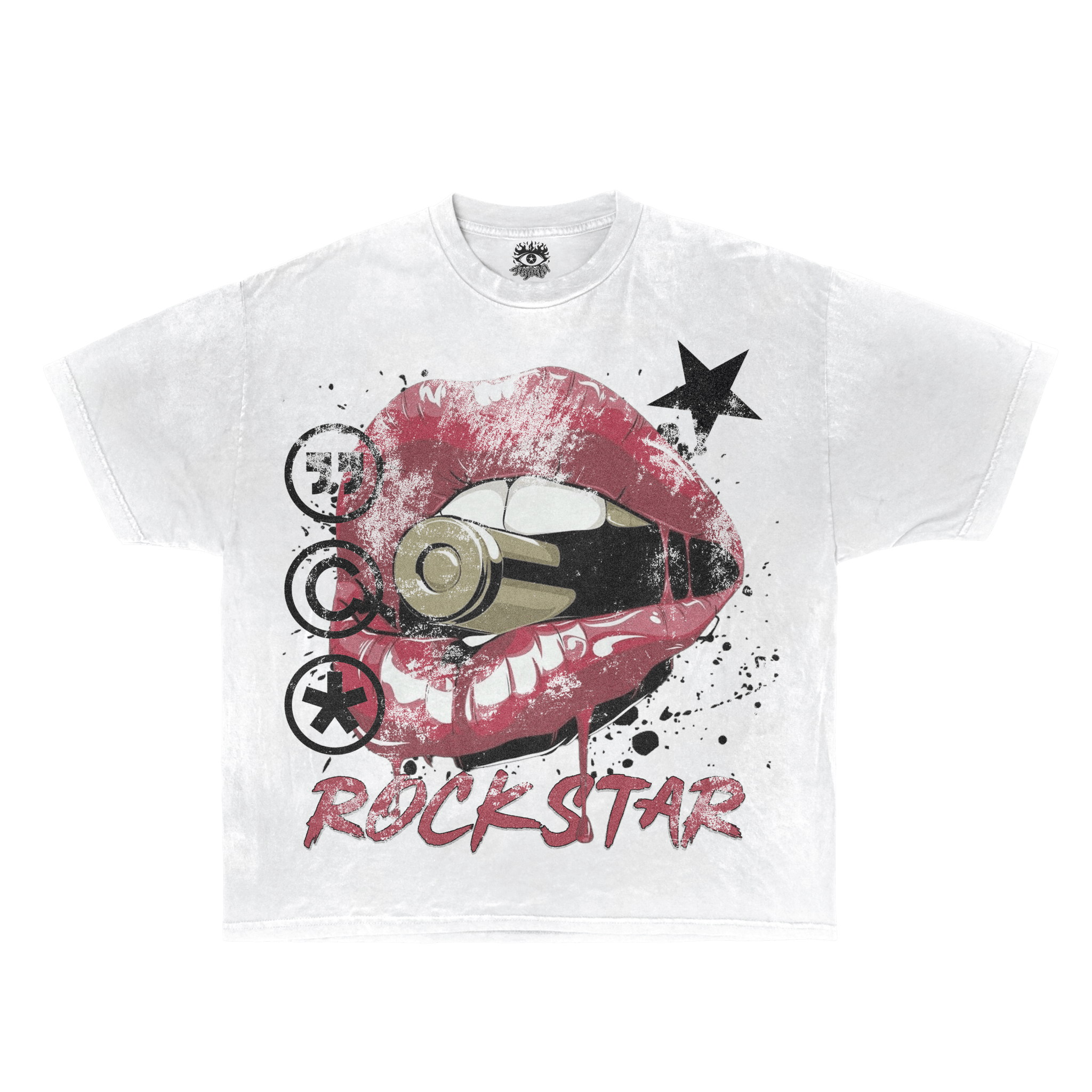 Rockstar Streetwear White Cotton Tee Casual Wardrobe Essential True To Size For Confident Everyday Style - STAND OUT FLEXSARAH