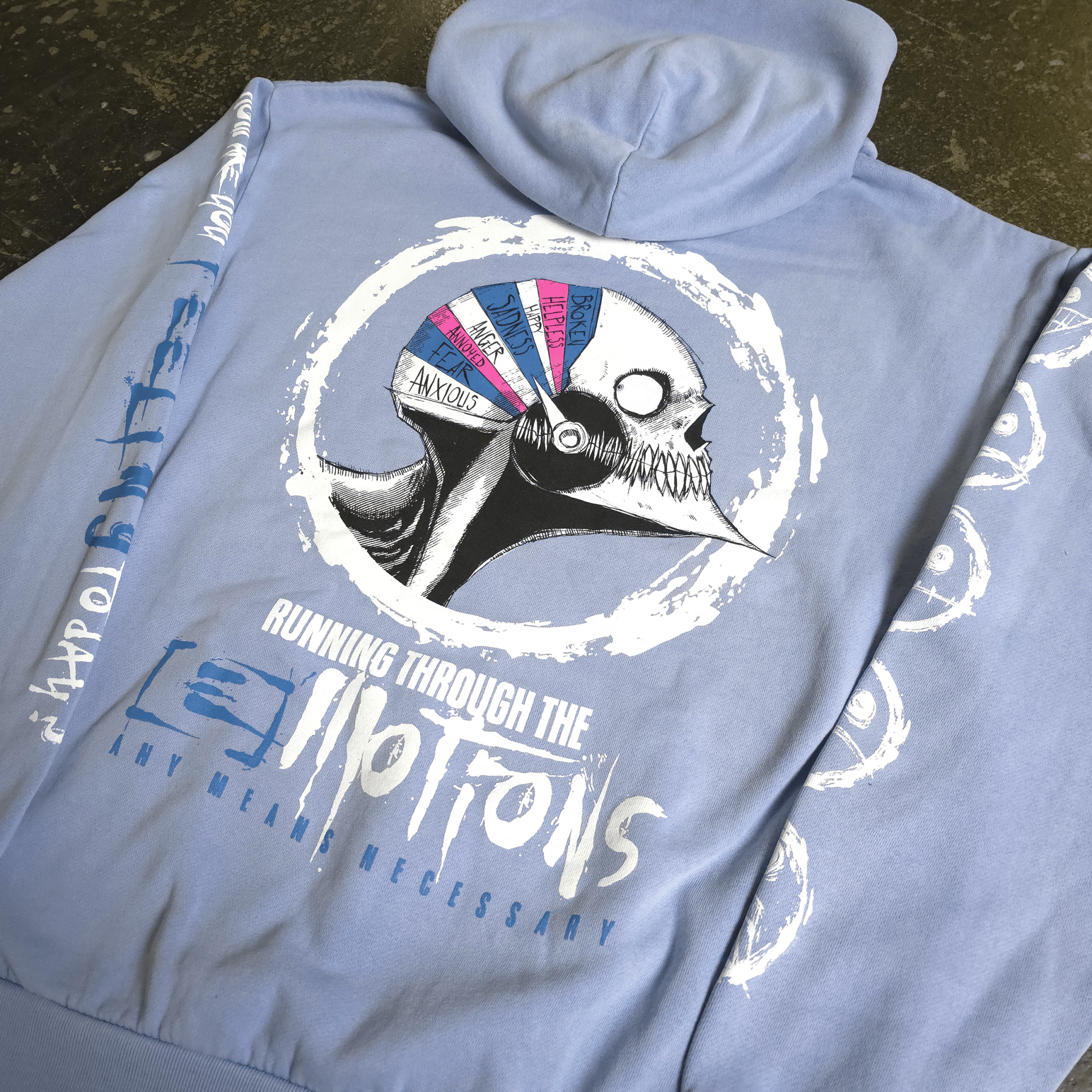 Running Emotions Pullover Hoodie Grape - STAND OUT FLEXSARAH