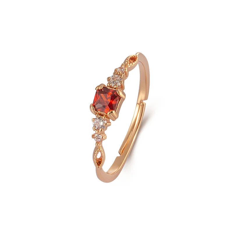 S925 sterling silver 18k Gold Plating cute elegant Inlaid zircon ladies ring light luxury daily wear party banquet Fine Jewelry - STAND OUT FLEXSARAH