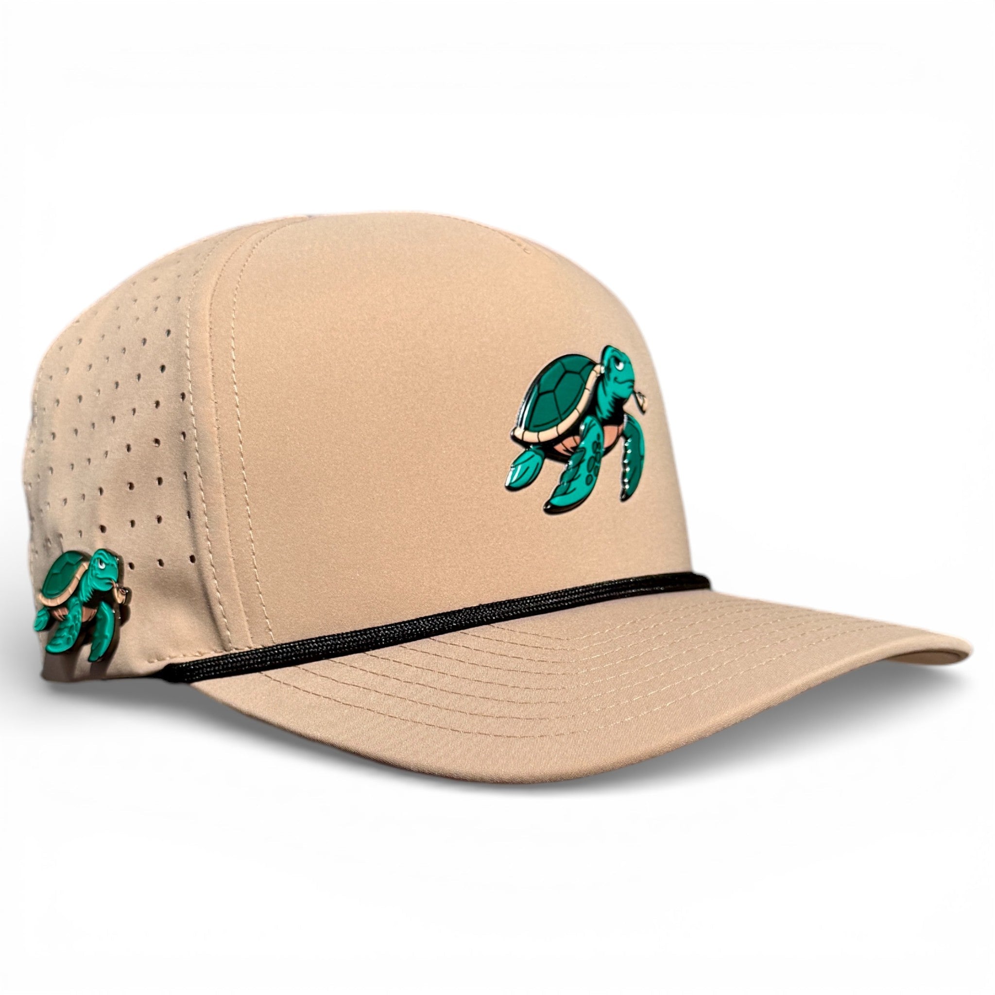 Salty Turtle Golf Hat | Snapback Cap | Built-in Magnetic Ball Marker Holder + Marker Included | Adjustable | One Size - STAND OUT FLEXSARAH