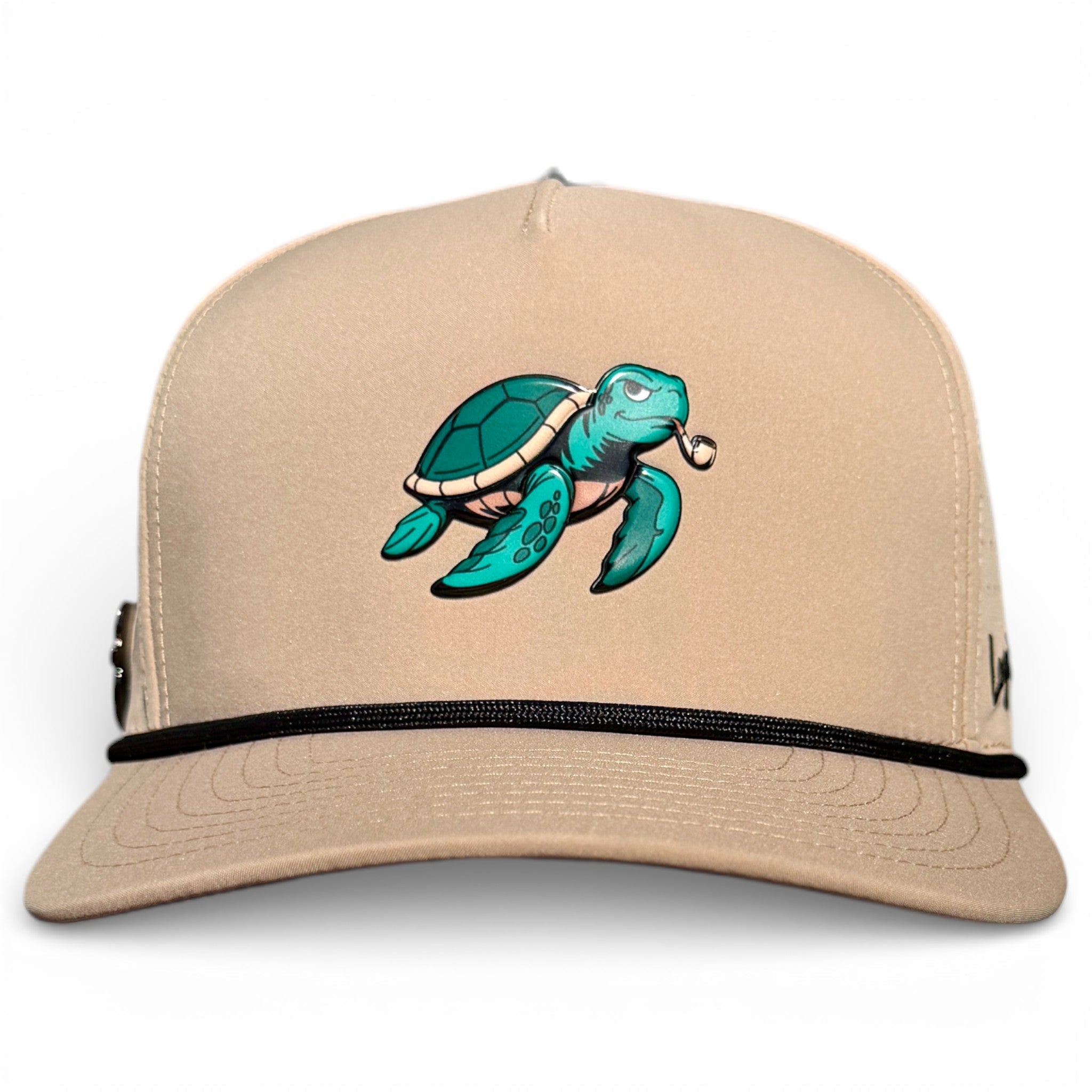 Salty Turtle Golf Hat | Snapback Cap | Built-in Magnetic Ball Marker Holder + Marker Included | Adjustable | One Size - STAND OUT FLEXSARAH