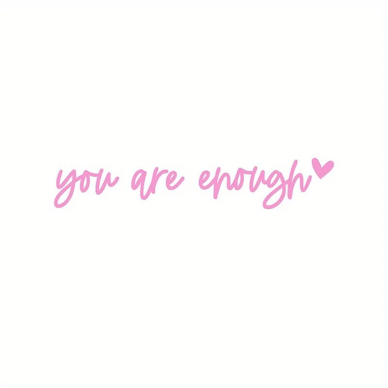 Self-Care Motivational Rearview Mirror Decal | Cute Car Vinyl Sticker - STAND OUT FLEXSARAH