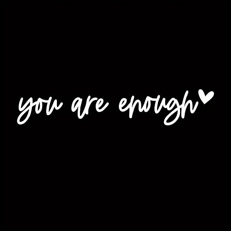 Self-Care Motivational Rearview Mirror Decal | Cute Car Vinyl Sticker - STAND OUT FLEXSARAH