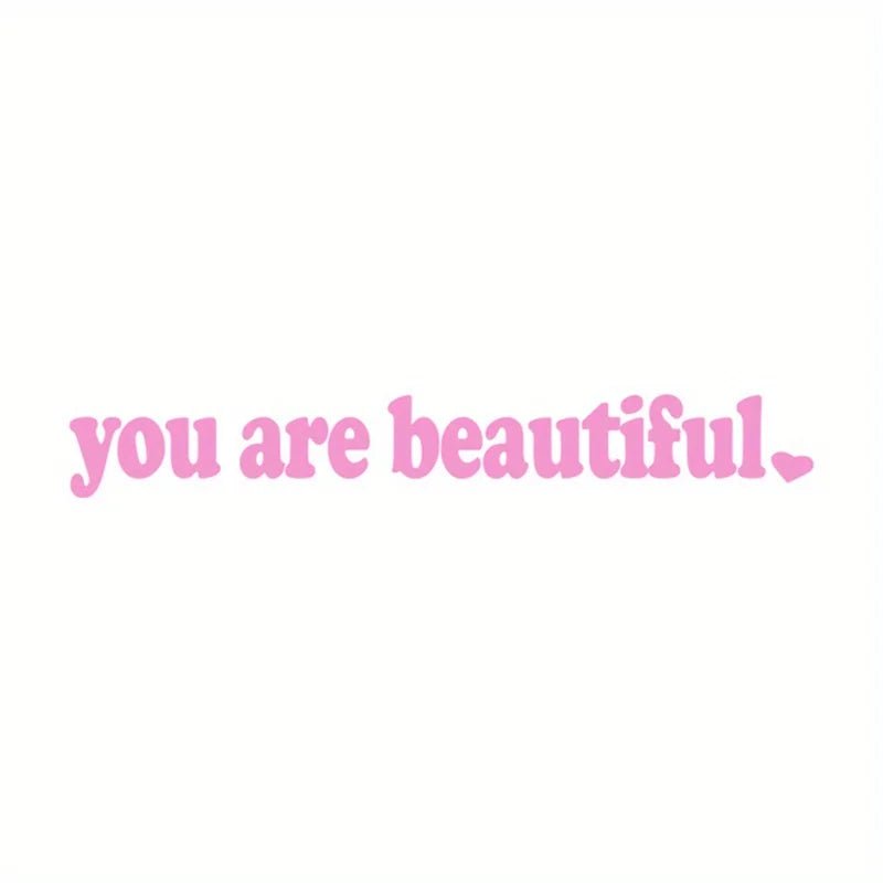 Self-Care Motivational Rearview Mirror Decal | Cute Car Vinyl Sticker - STAND OUT FLEXSARAH