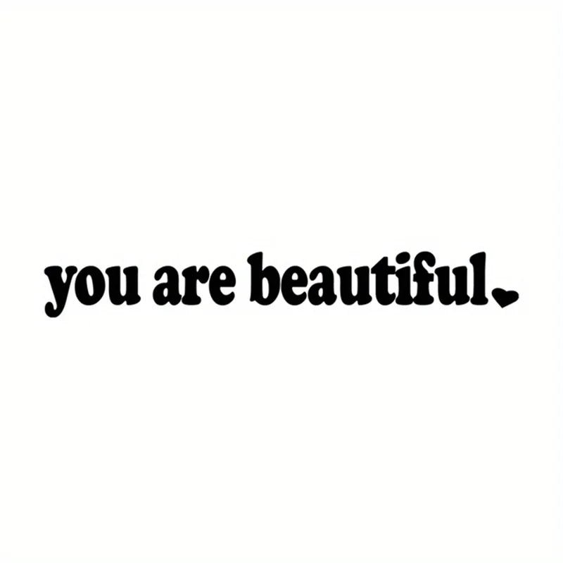 Self-Care Motivational Rearview Mirror Decal | Cute Car Vinyl Sticker - STAND OUT FLEXSARAH
