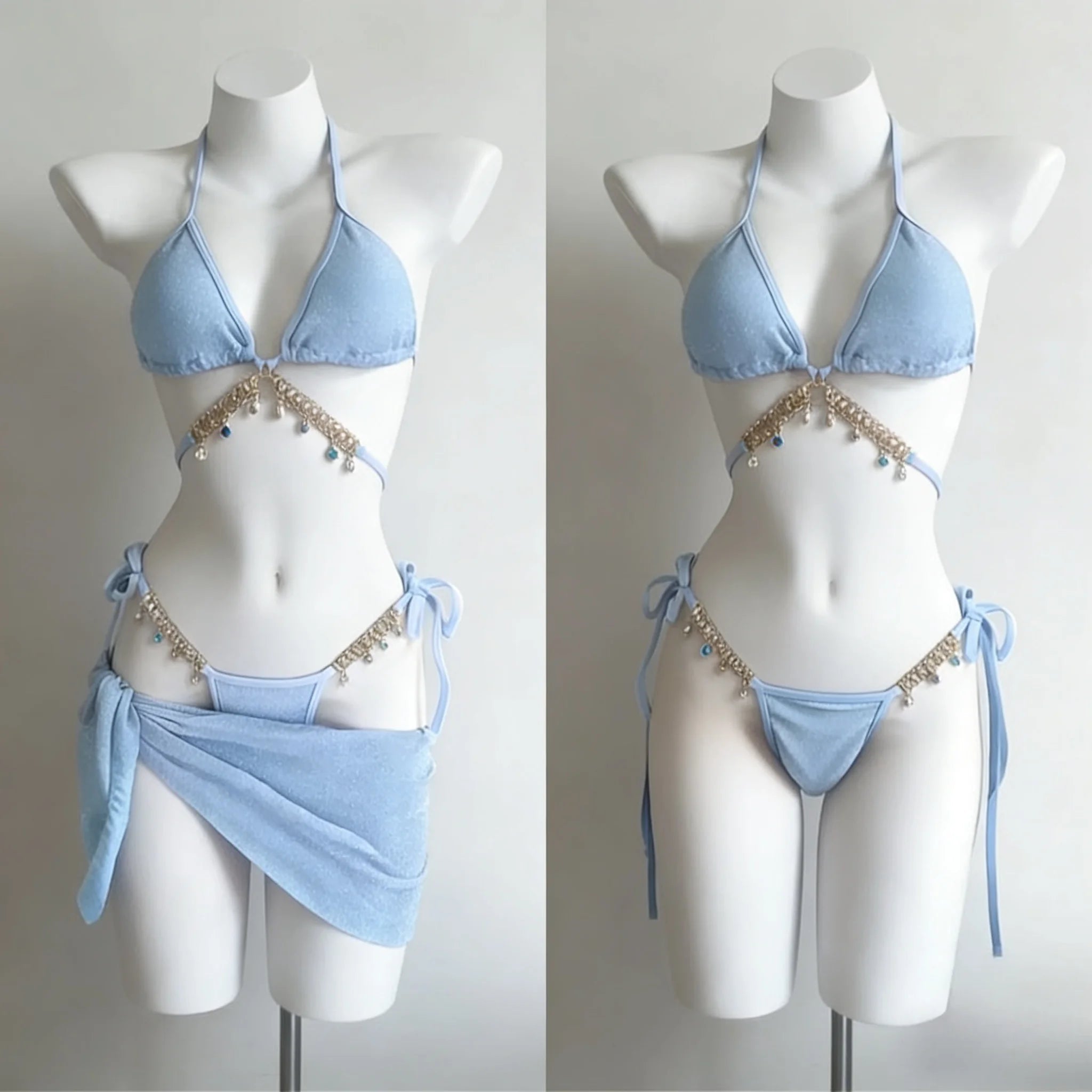 Sexy Women 2 Piece Bikini Set High Waisted Push Up Padded Swimwear Comfortable Soft Fabric Beach Outfit Summer Vacation 2026 New - STAND OUT FLEXSARAH