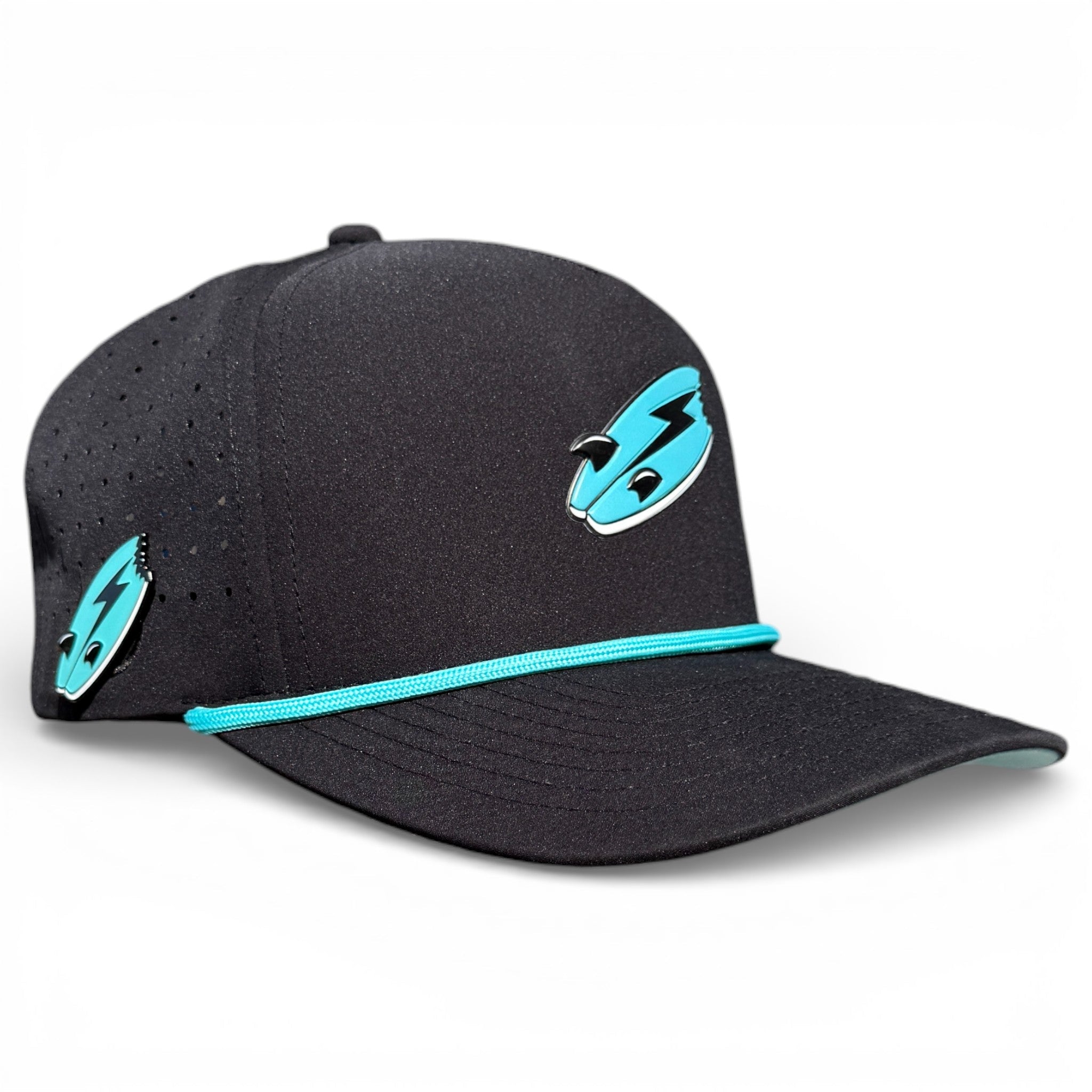 Shark Bite Golf Hat | Snapback Cap | Built-in Magnetic Ball Marker Holder + Marker Included | Adjustable | One Size - STAND OUT FLEXSARAH