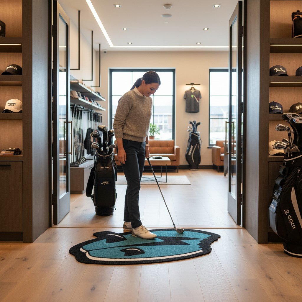 Shark Bite | Golf Shop Mat | Cart Accessory - STAND OUT FLEXSARAH