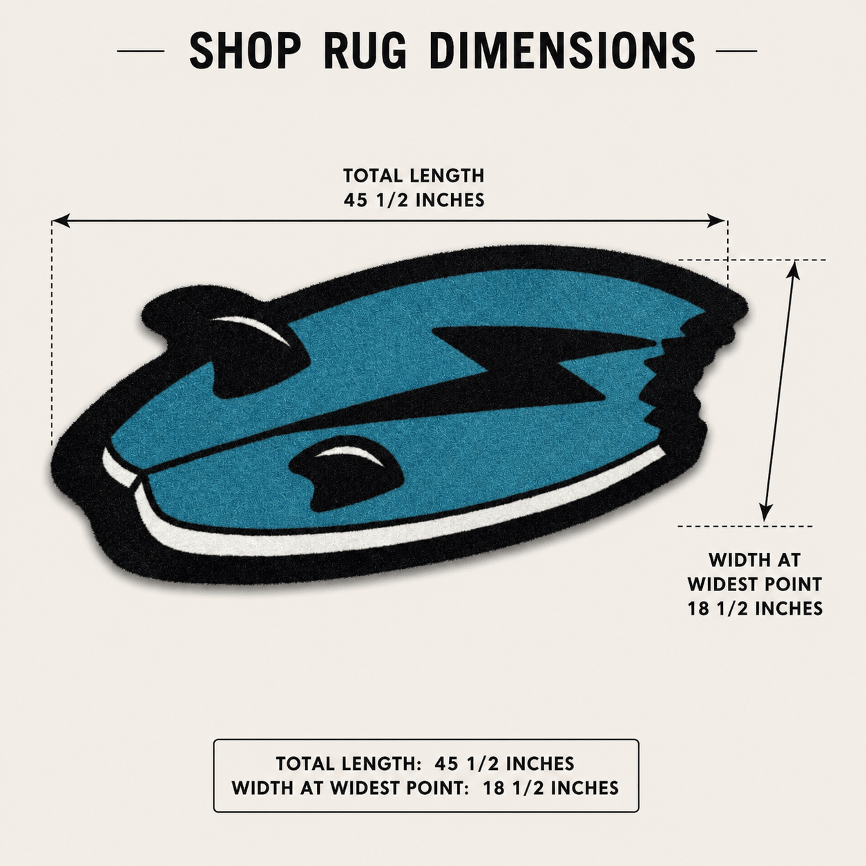 Shark Bite | Golf Shop Mat | Cart Accessory - STAND OUT FLEXSARAH