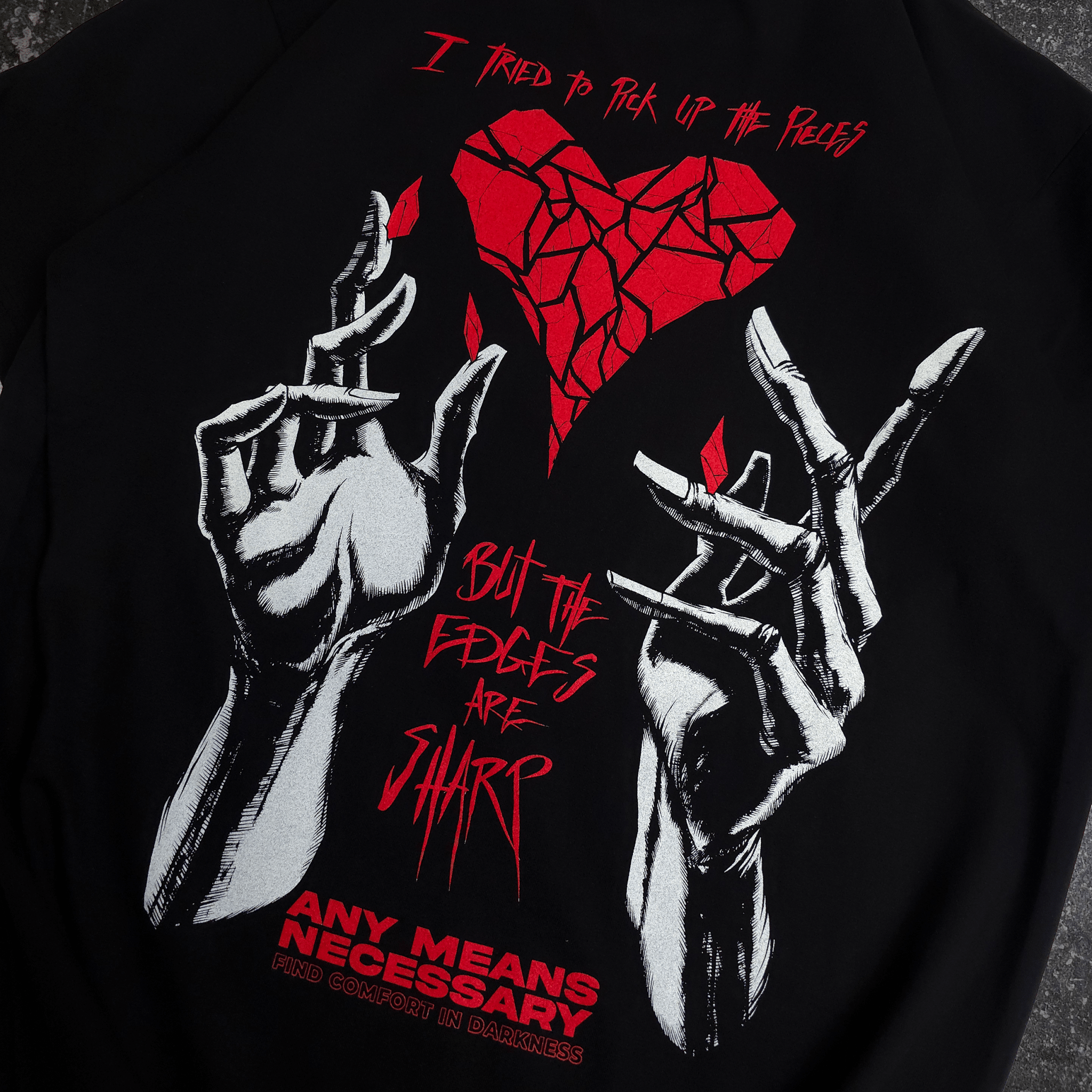 Sharp Edges T-Shirt Black - STAND OUT FLEXSARAH