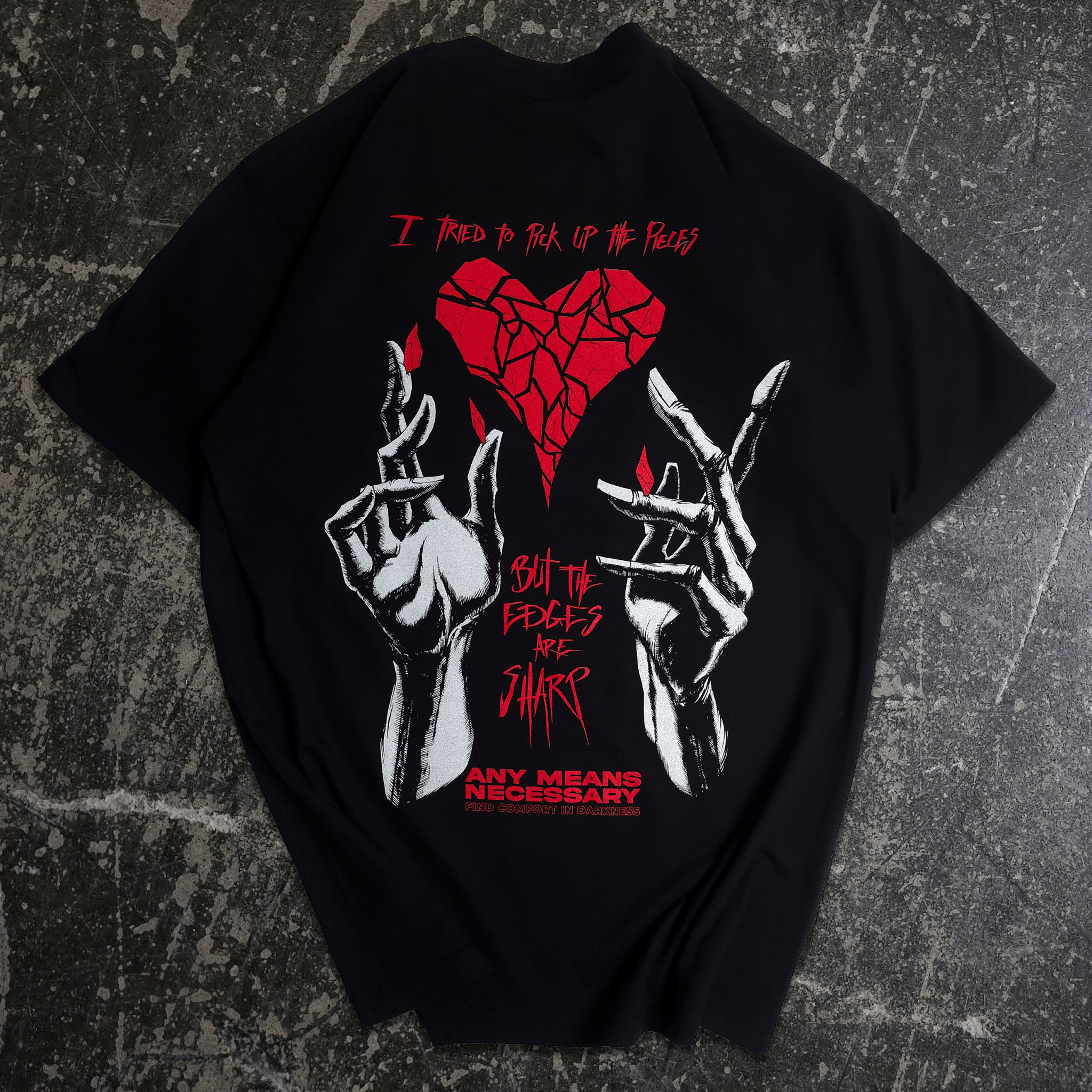 Sharp Edges T-Shirt Black - STAND OUT FLEXSARAH