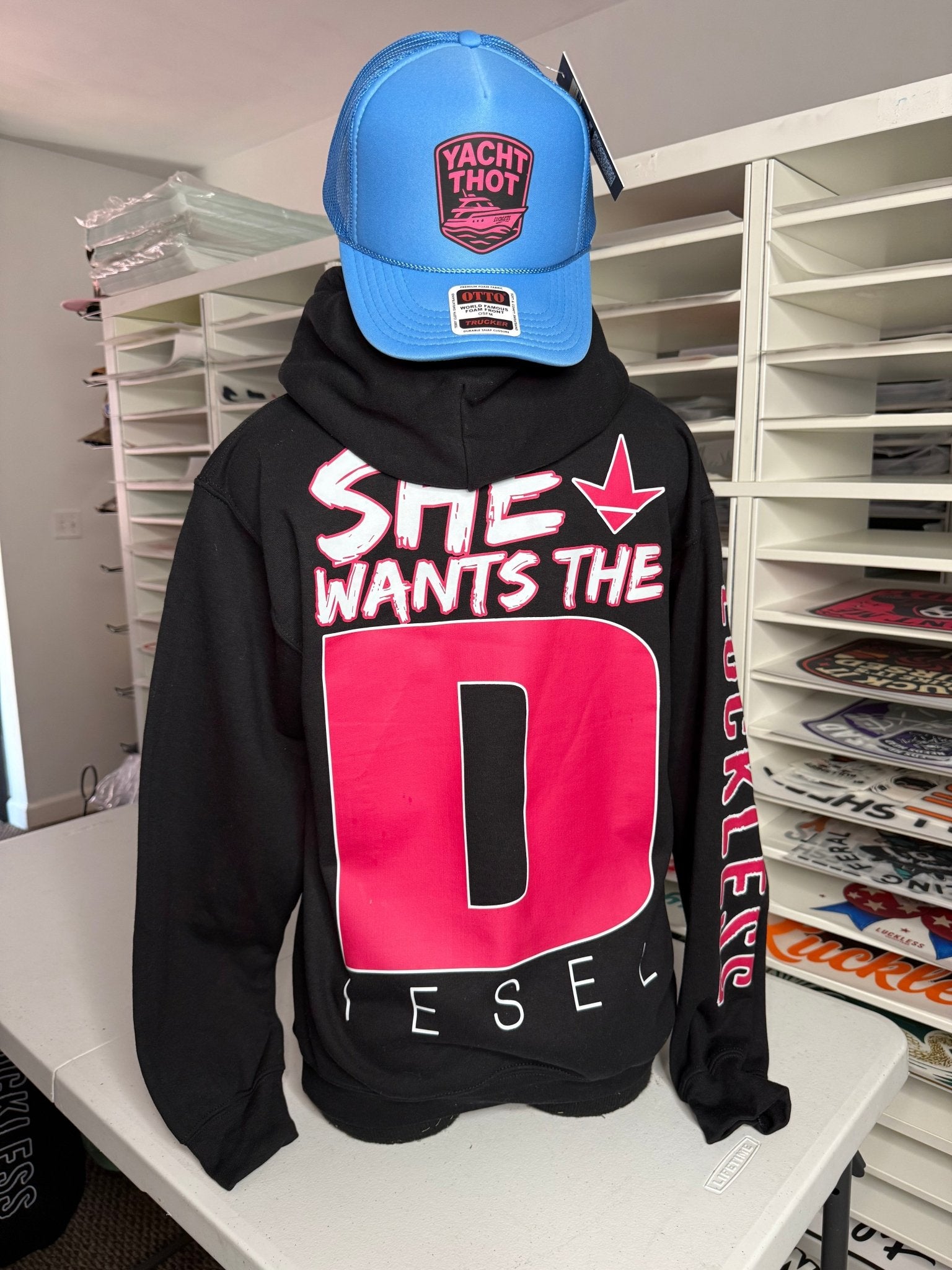 She Wants the Diesel | Funny Men's and Women's Black Country Hoodie - STAND OUT FLEXSARAH