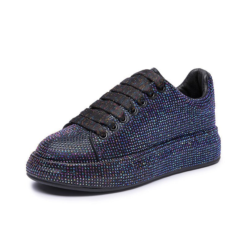 Shoes Women Sports White Shine with Rhinestone Shoes - STAND OUT FLEXSARAH