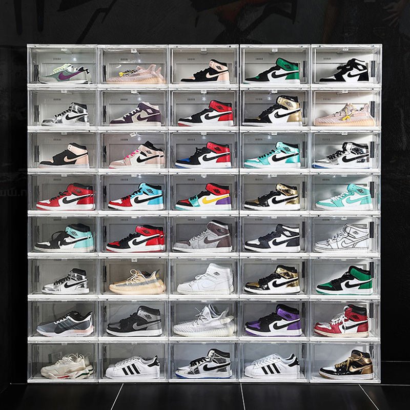 Side Door Acrylic Plastic Basketball Shoes Storage Box - STAND OUT FLEXSARAH