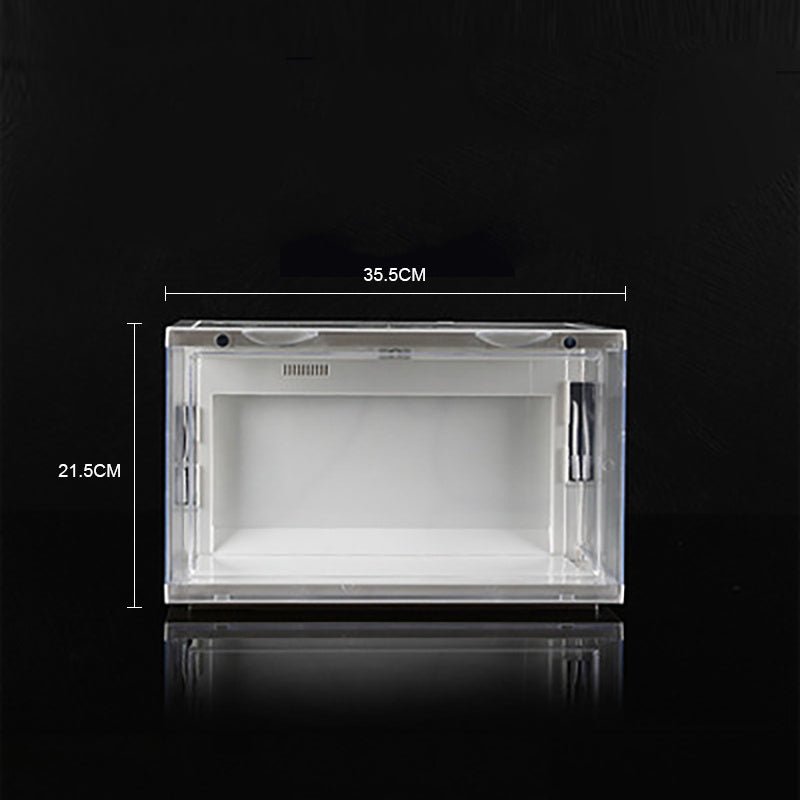 Side Door Acrylic Plastic Basketball Shoes Storage Box - STAND OUT FLEXSARAH
