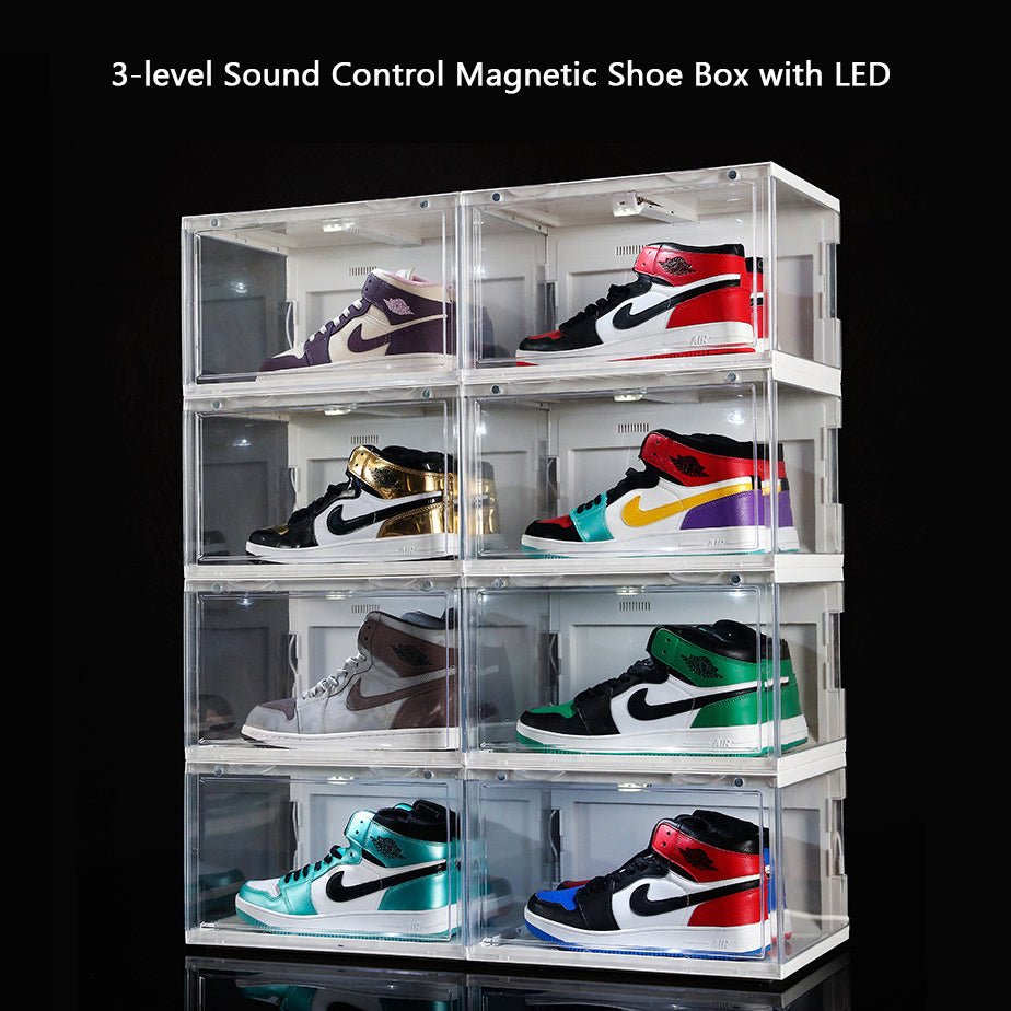 Side Door Acrylic Plastic Basketball Shoes Storage Box - STAND OUT FLEXSARAH