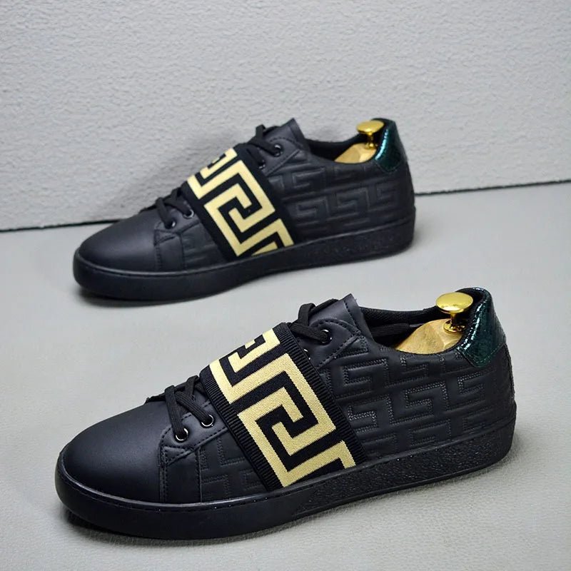 skateboard stylish shoes for man sneakers comfortable luxury man casual shoes flats trainers black white scarpe eleganti uomo - STAND OUT FLEXSARAH