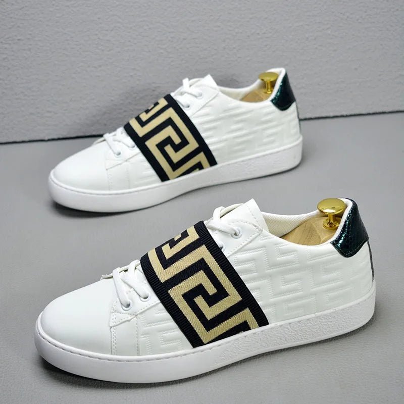 skateboard stylish shoes for man sneakers comfortable luxury man casual shoes flats trainers black white scarpe eleganti uomo - STAND OUT FLEXSARAH