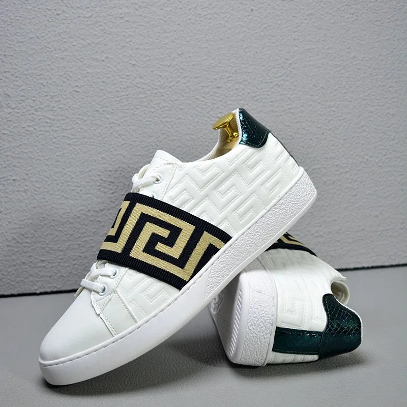 skateboard stylish shoes for man sneakers comfortable luxury man casual shoes flats trainers black white scarpe eleganti uomo - STAND OUT FLEXSARAH