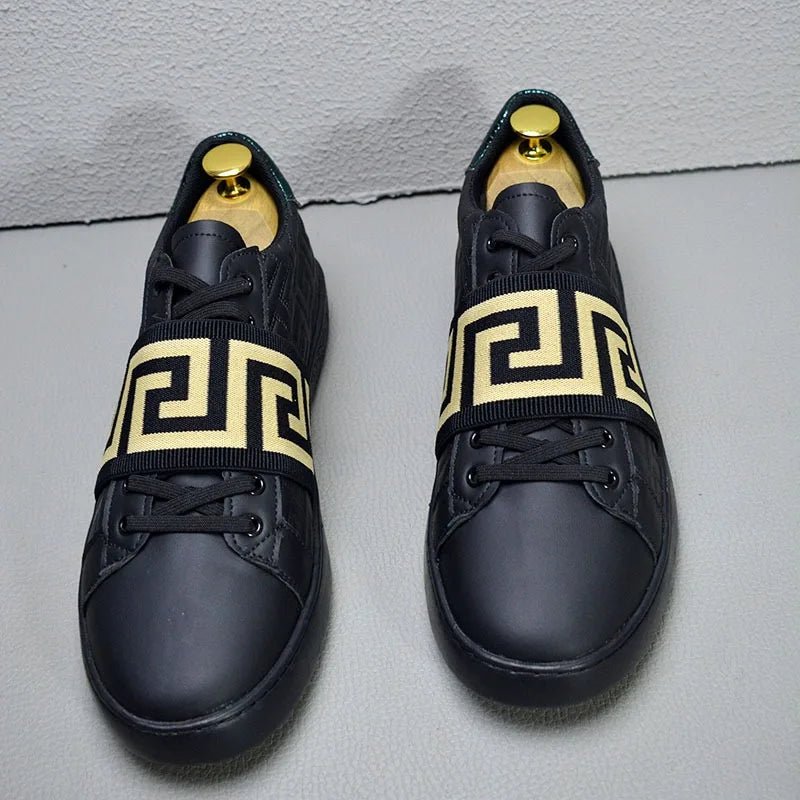 skateboard stylish shoes for man sneakers comfortable luxury man casual shoes flats trainers black white scarpe eleganti uomo - STAND OUT FLEXSARAH